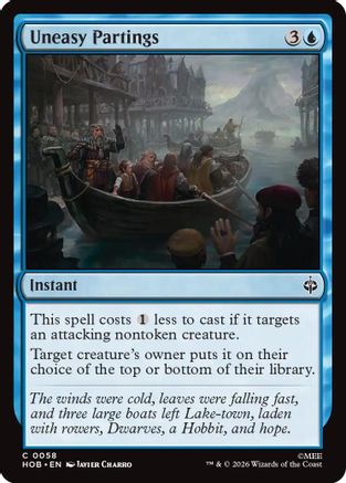 Uneasy Partings (HOB-058) - The Hobbit Foil