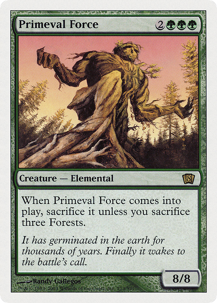 Primeval Force (8ED-273) - 8th Edition Foil