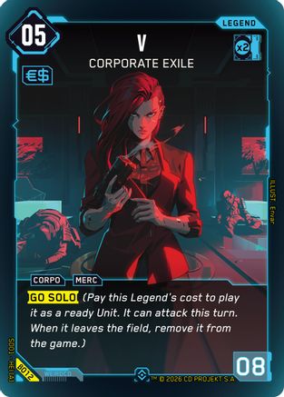 V - Corporate Exile (B012) - The Heist Beta Starter Deck Foil