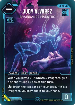 Judy Alvarez - Braindance Maestro (Epic) (108) - Welcome to Night City Retail Foil