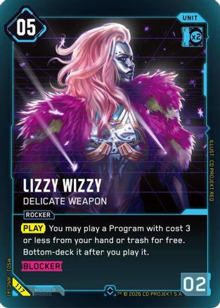 Lizzy Wizzy - Delicate Weapon (117) - Welcome to Night City Retail Foil