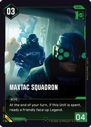 MaxTac Squadron (082) - Welcome to Night City Retail