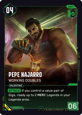 Pepe Najarro - Working Doubles (086) - Welcome to Night City Retail