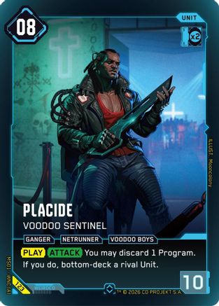 Placide - Voodoo Sentinel (123) - Welcome to Night City Retail Foil