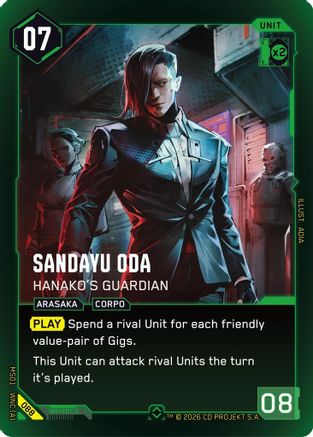 Sandayu Oda - Hanako's Guardian (Rare) (088) - Welcome to Night City Retail Foil