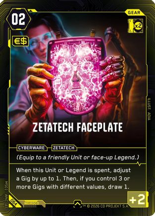 Zetatech Faceplate (064) - Welcome to Night City Retail