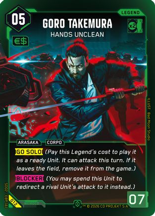 Goro Takemura - Hands Unclean (012) - Embracing Power Retail Starter Deck Foil