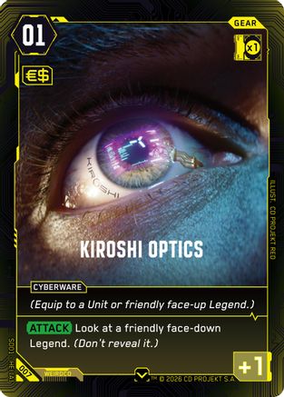 Kiroshi Optics (007) - The Heist Retail Starter Deck