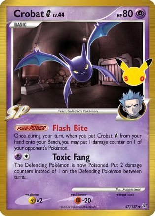 Crobat G 047 - Holofoil ME 30th Celebration Classic Collection - Classic Collection