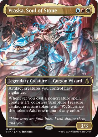 Vraska, Soul of Stone (Borderless) (FRA-318) - Reality Fracture Foil