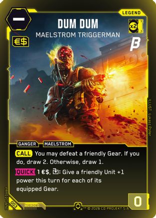 Dum Dum - Maelstrom Triggerman (003) - PreRelease Beta Foil