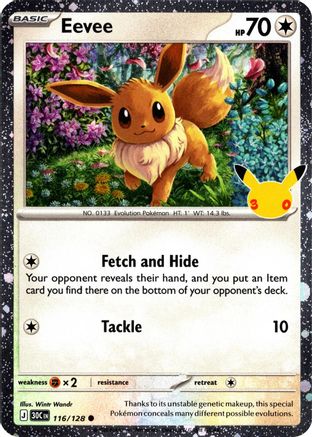 Eevee 116/128 - Holofoil Blister Exclusives - Common