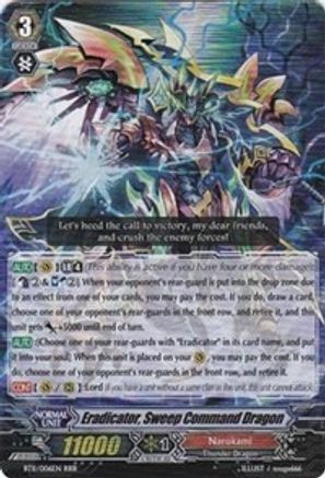 Eradicator, Sweep Command Dragon (BT11/006EN) - Seal Dragons Unleashed