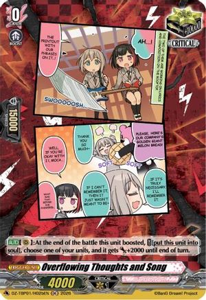 Overflowing Thoughts and Song (B) (H) (DZ-TBP01/H02bEN) - DZ-TBP01: BanG Dream! Girls Band Party!