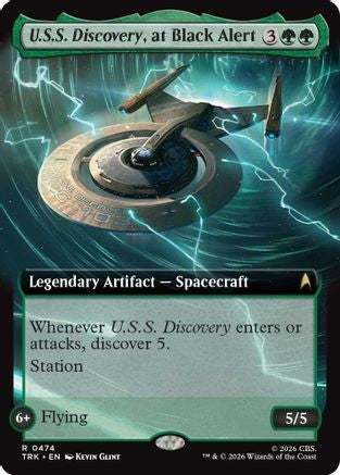 U.S.S. Discovery, at Black Alert (Extended Art) (TRK-474) - Star Trek