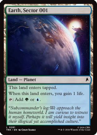 Earth, Sector 001 (TRK-281) - Star Trek