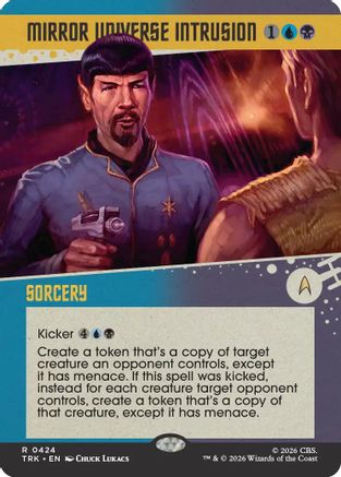 Mirror Universe Intrusion (Showcase) (TRK-424) - Star Trek Foil