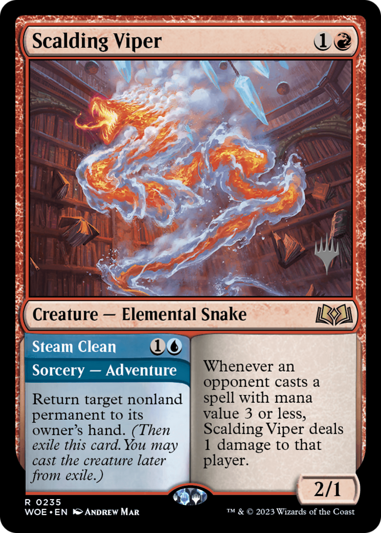 Scalding Viper (PPWOE-235) - Wilds of Eldraine Promos