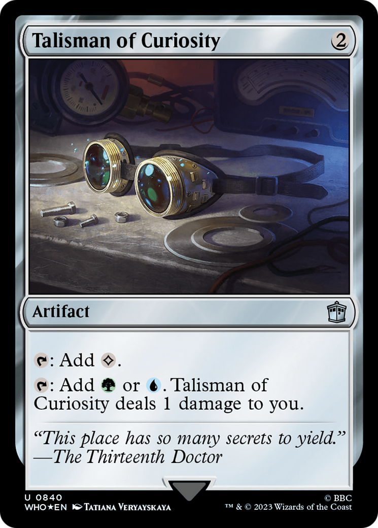 Talisman of Curiosity (Surge Foil) (WHO-840) - Doctor Who Foil