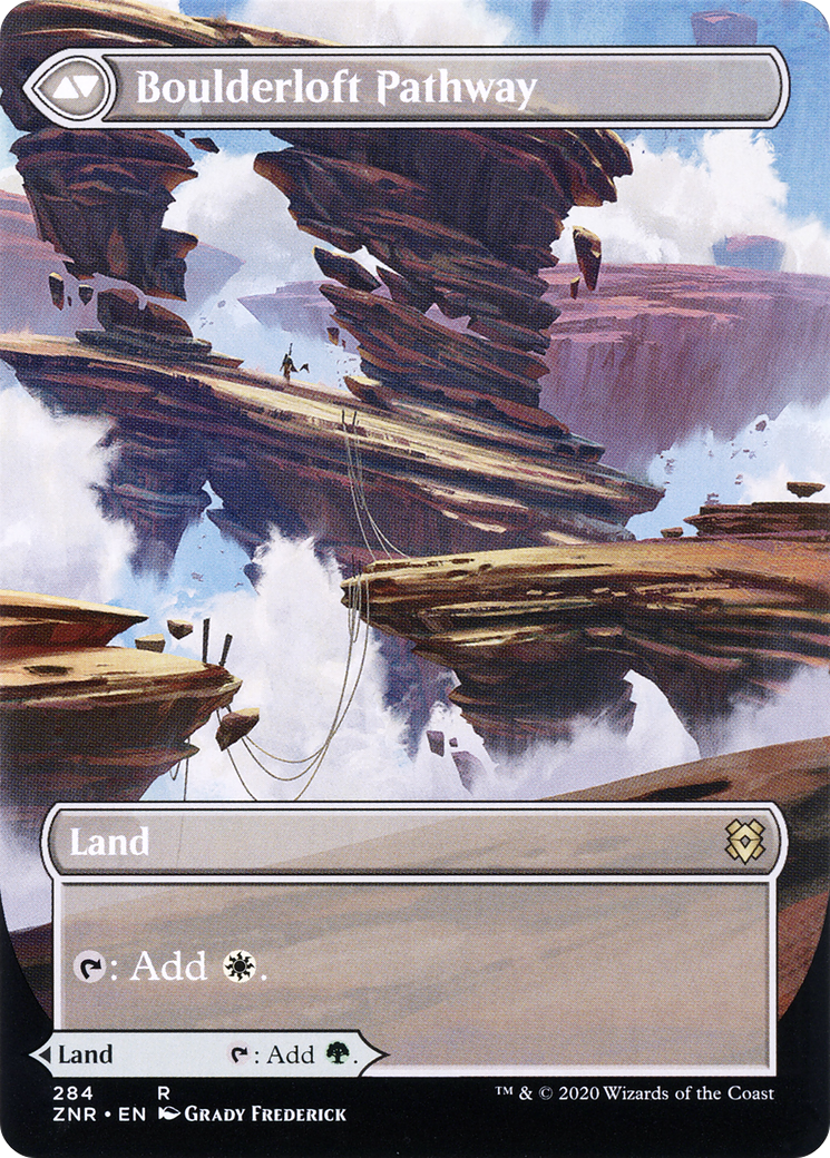 Branchloft Pathway (Borderless) (ZNR-284) - Zendikar Rising: (Showcase) Foil