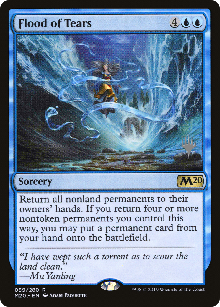 Flood of Tears (PPM20-059) - Core Set 2020 Promos Foil