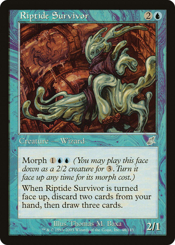 Riptide Survivor (SCG-048) - Scourge Foil