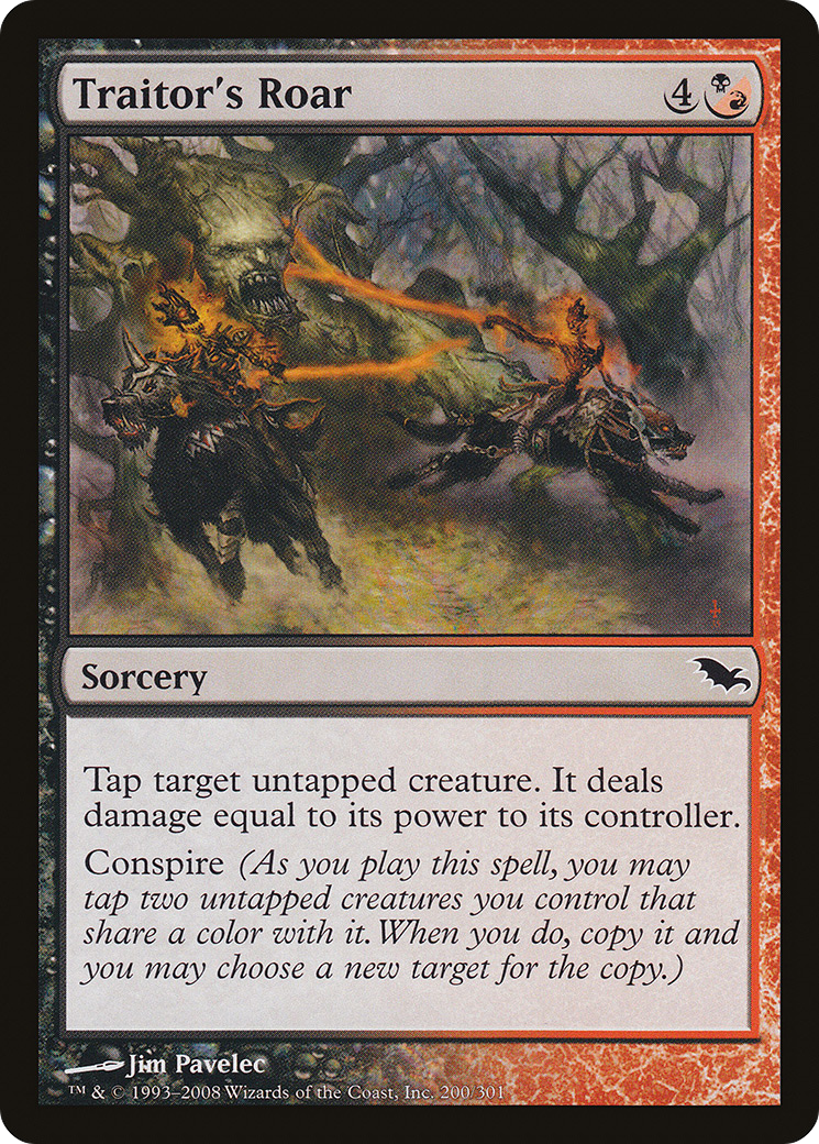 Traitor's Roar (SHM-200) - Shadowmoor Foil