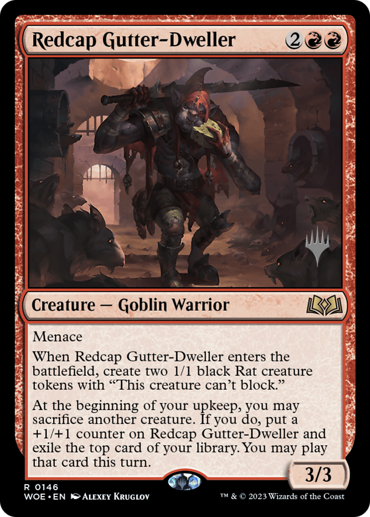 Redcap Gutter-Dweller (PPWOE-146) - Wilds of Eldraine Promos