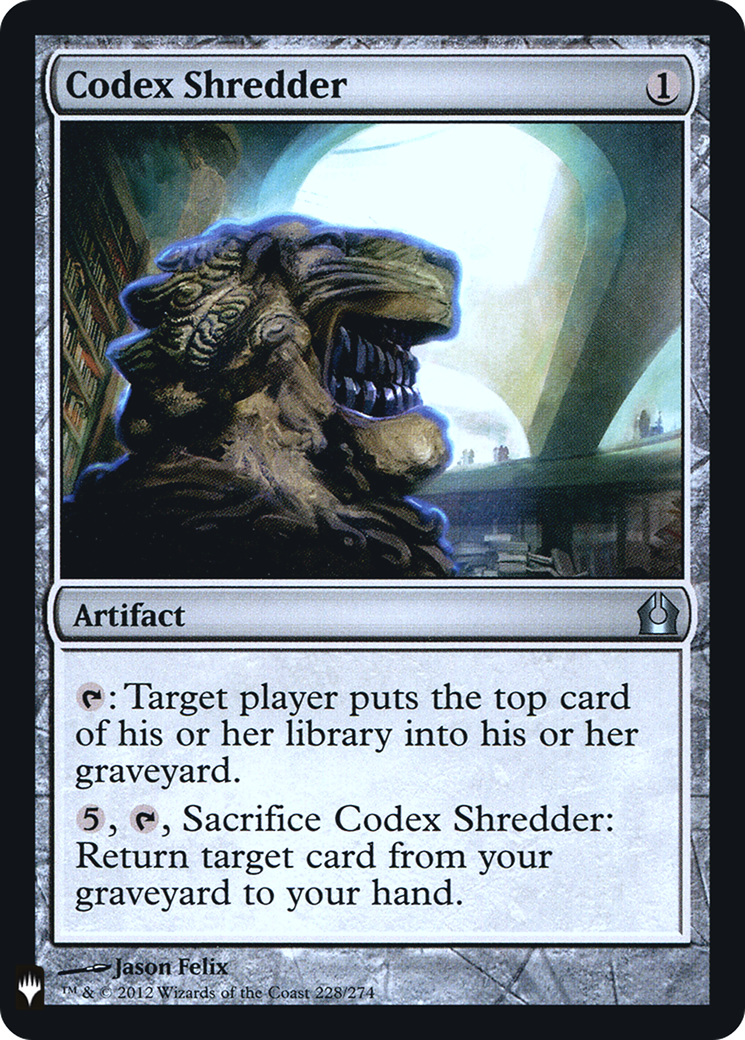 Codex Shredder (LIST-228) - The List Foil