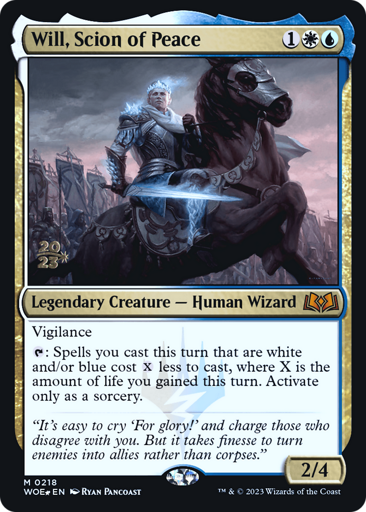 Will, Scion of Peace (PRE-218) - Wilds of Eldraine Promos Foil