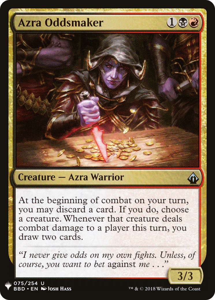 Azra Oddsmaker (LIST-BBD-75) - The List
