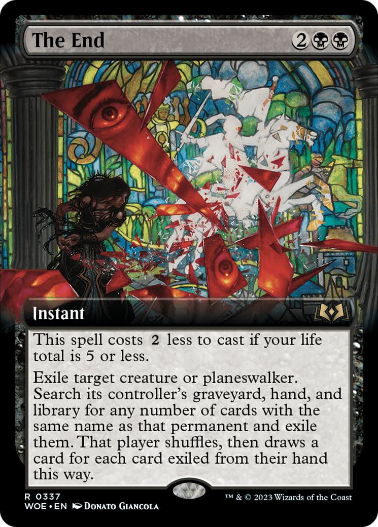 The End (Extended Art) (WOE-337) - Wilds of Eldraine: (Extended Art) Foil