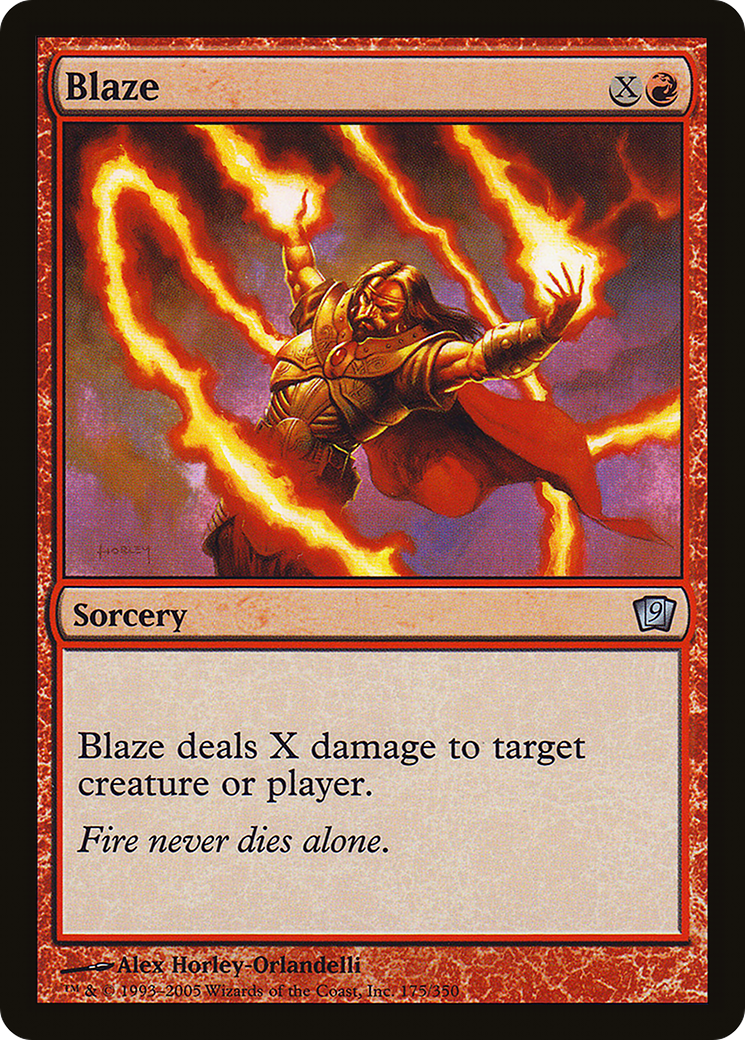 Blaze (9ED-175) - 9th Edition Foil