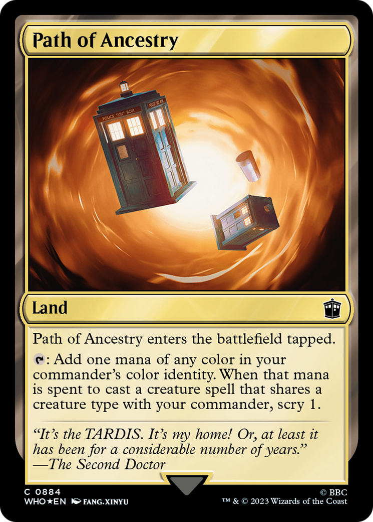 Path of Ancestry (Surge Foil) (WHO-884) - Doctor Who Foil