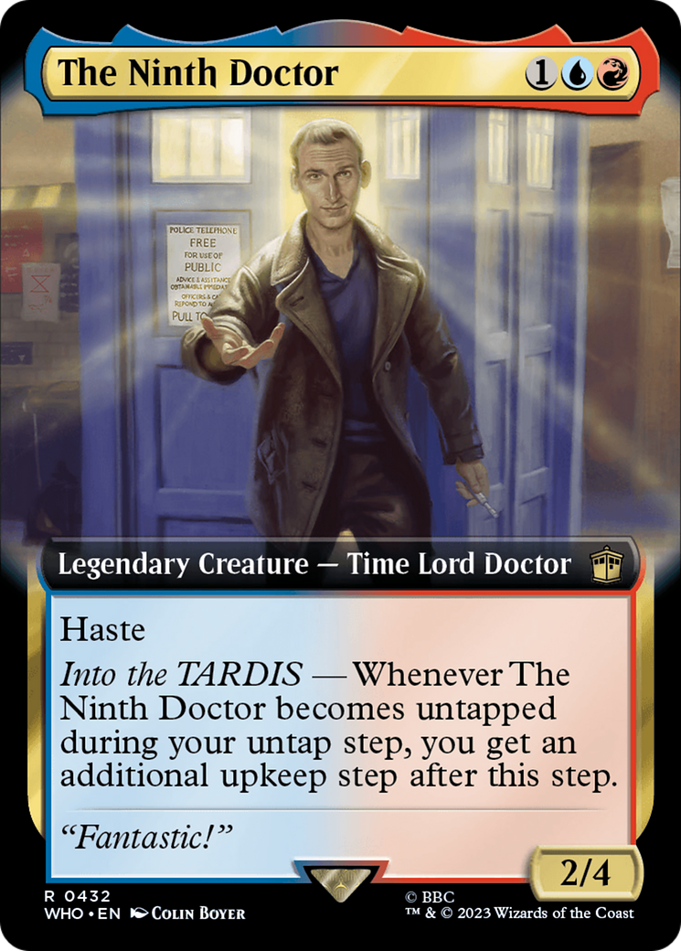 The Ninth Doctor (Extended Art) (WHO-432) - Doctor Who: (Extended Art) Foil