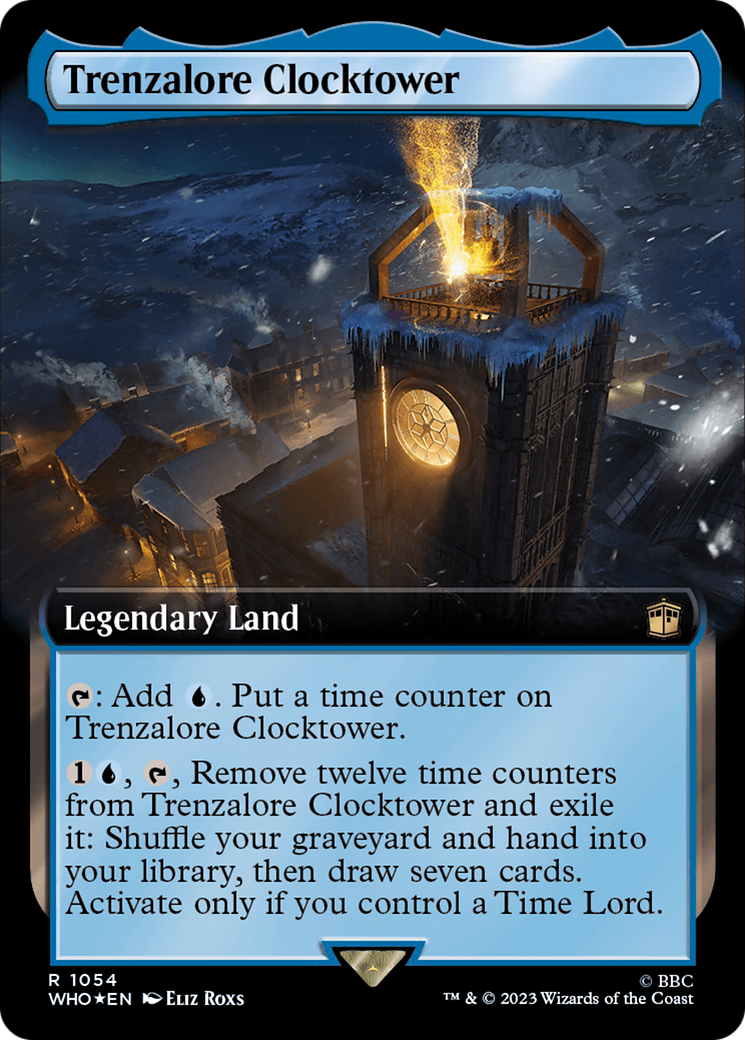 Trenzalore Clocktower (Extended Art) (Surge Foil) (WHO-1054) - Doctor Who: (Extended Art) Foil