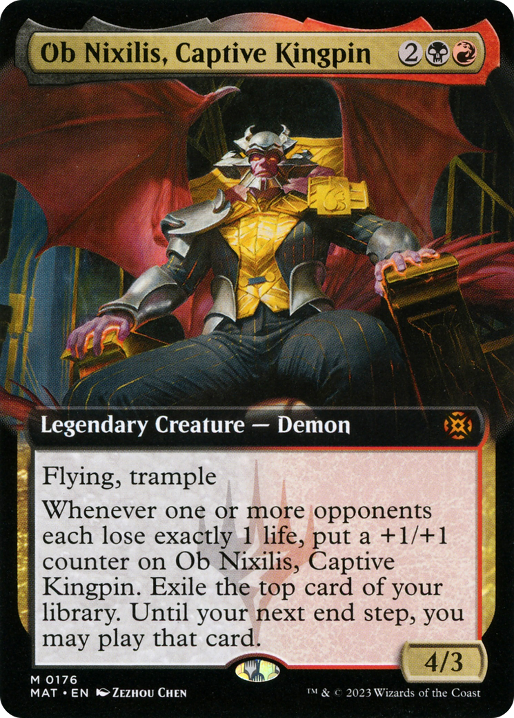Ob Nixilis, Captive Kingpin (Extended Art) (MAT-176) - March of the Machine: The Aftermath: (Extended Art)