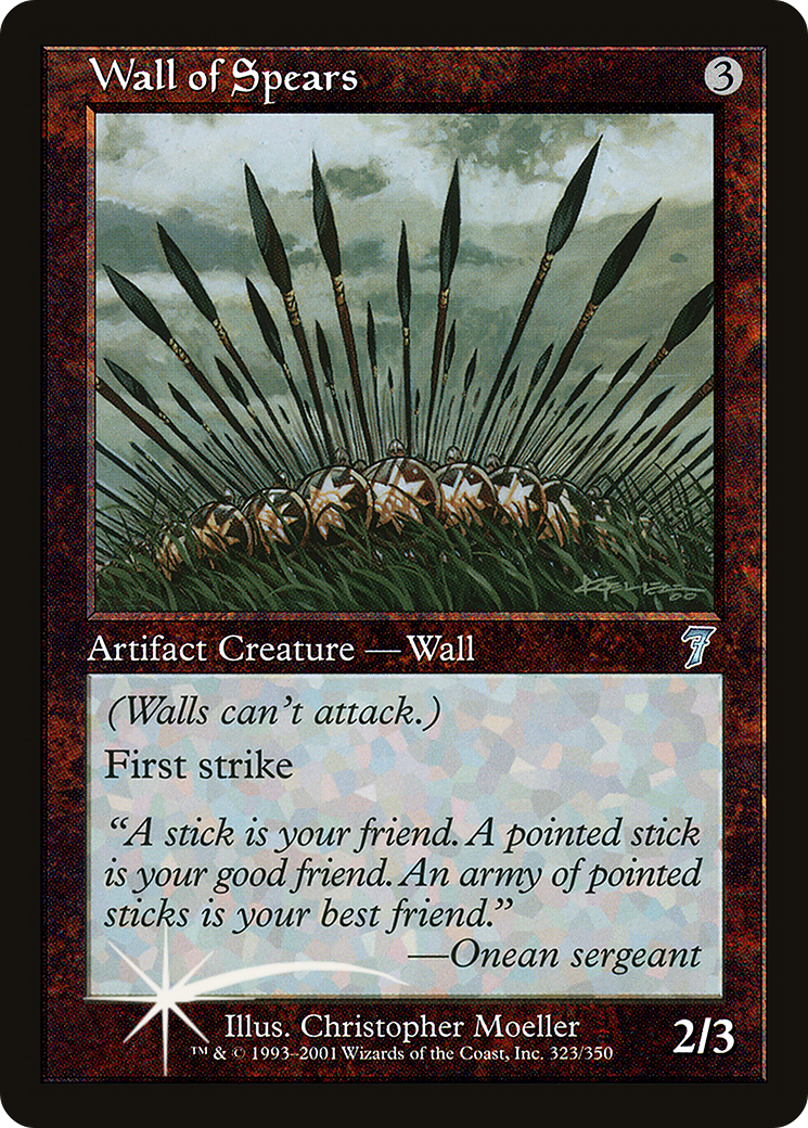 Wall of Spears (7ED-323★) - 7th Edition Foil