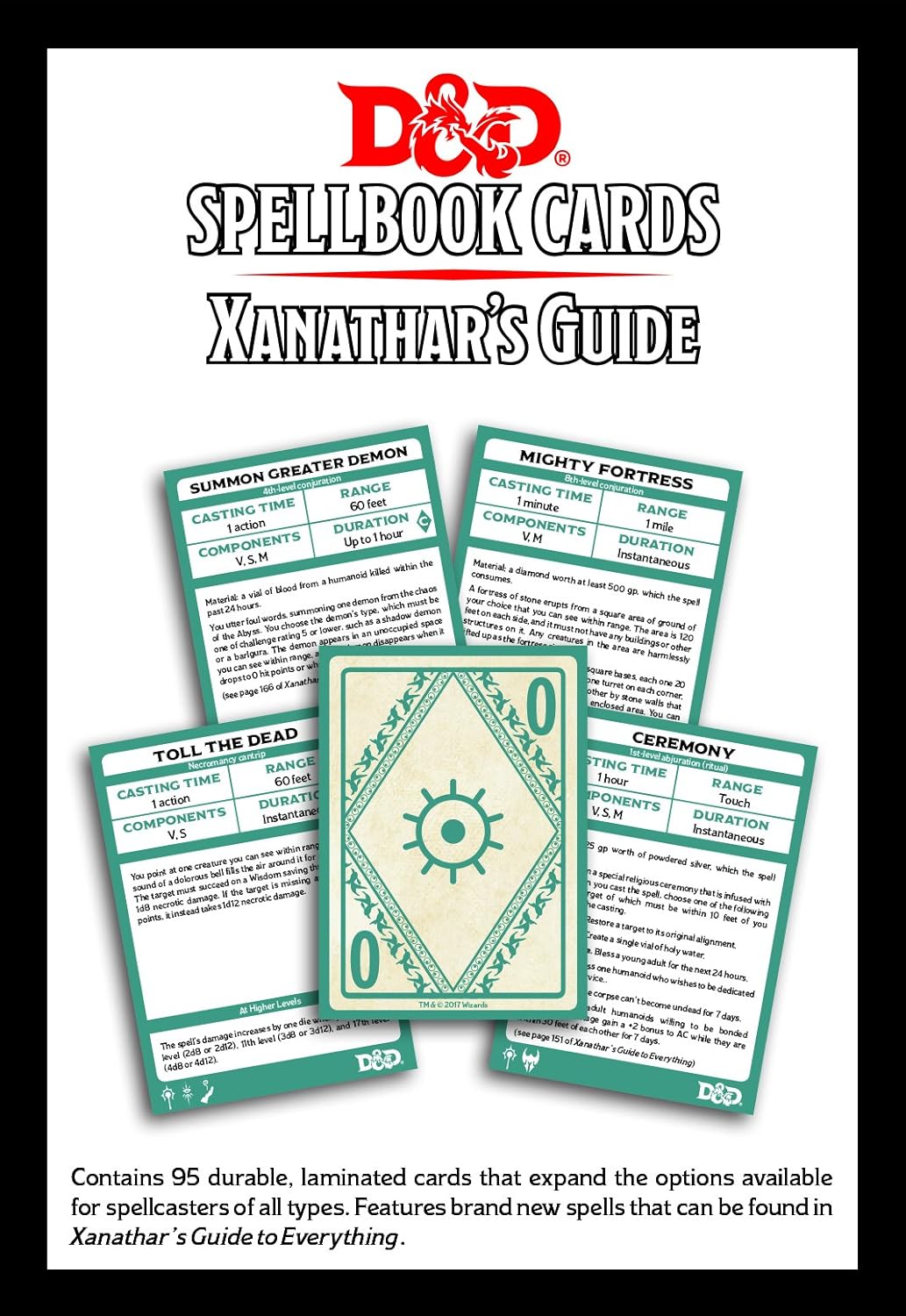 D&D Spellbook Cards - Xanathar's Guide to Everything
