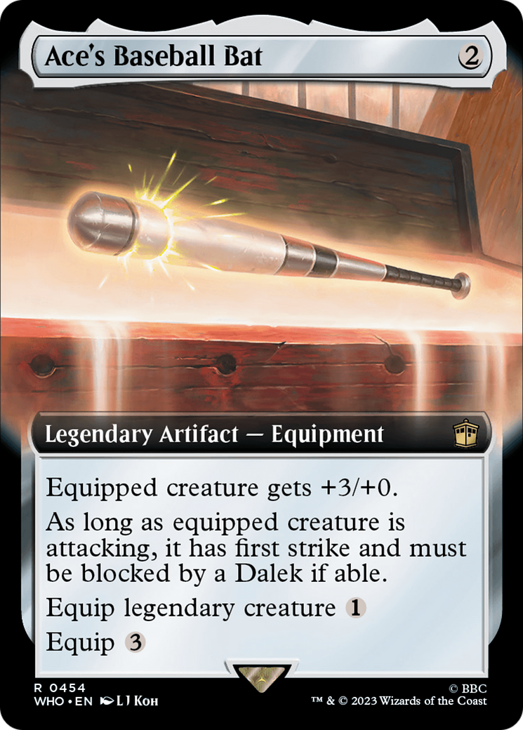 Ace's Baseball Bat (Extended Art) (WHO-454) - Doctor Who: (Extended Art) Foil
