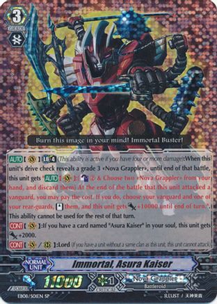 Immortal, Asura Kaiser (SP) (EB08/S01EN) - EB - Champions of the Cosmos