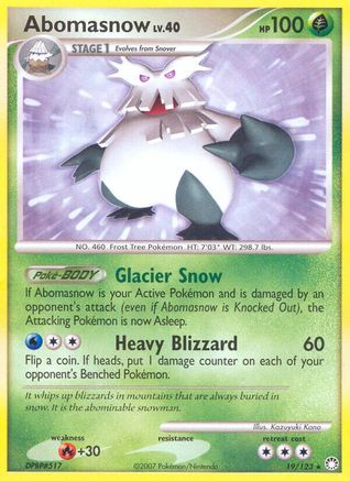 Abomasnow Mysterious Treasures - Rare