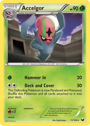 Accelgor 011 Dark Explorers - Rare
