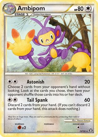 Ambipom 013 - Reverse Holofoil Triumphant - Rare