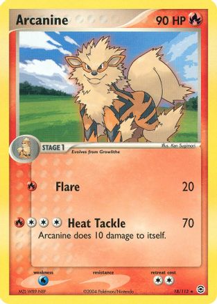 Arcanine 018/112 FireRed & LeafGreen - Rare