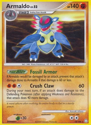 Armaldo 018 - Reverse Holofoil Legends Awakened - Rare