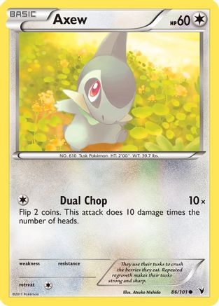Axew 086 - Reverse Holofoil Noble Victories - Common