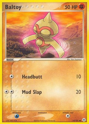 Baltoy 053/101 - Reverse Holofoil Hidden Legends - Common
