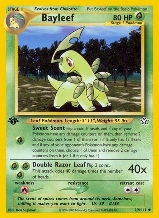 Bayleef (29) 029 - 1st Edition Neo Genesis - Uncommon