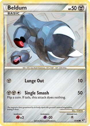 Beldum 043 - Reverse Holofoil Undaunted - Common